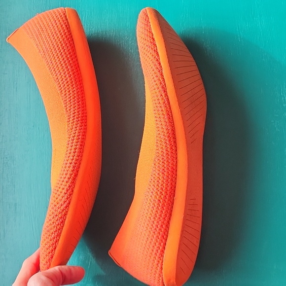 Allbirds Tree Breezers Knit Ballet Flats - Orange -9 - Picture 5 of 8